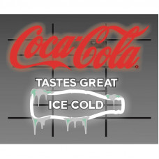 Coca-Cola Tastes Great Ice Cold LED sign