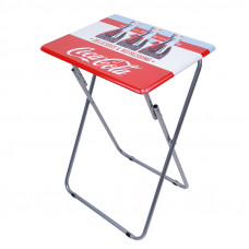 Coca-Cola 6-pack metal folding table