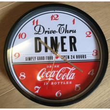 Coca-Cola wall clock Drive Thru Diner