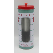 Coca-Cola metal canister 'Ice Cold' fishtail