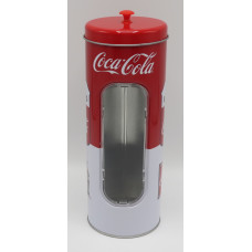 Coca-Cola metal canister 'GO REFRESHED'
