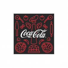 Coca-Cola Pizza LED sign