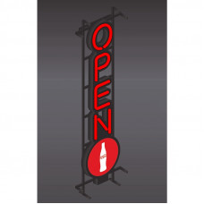 vertical OPEN LED sign