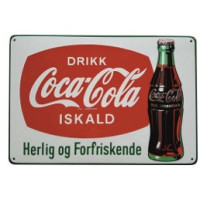 Enamel Sign 40cm x 60cm HERLIG OG FORFRISKENDE