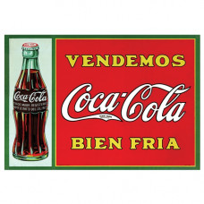 Metal sign Vendemos Coca-Cola Bien Fria