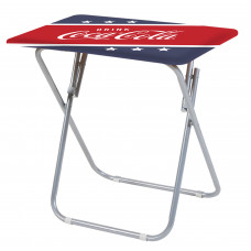 Coca-Cola USA colors metal folding table