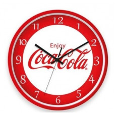 red/white wall clock 20cm