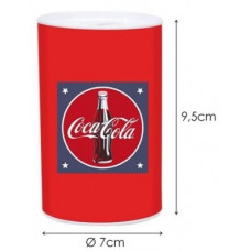 Coca-Cola metal money bank 7cm x 9,5cm ****