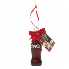 Coca-Cola bottle with bow ornament