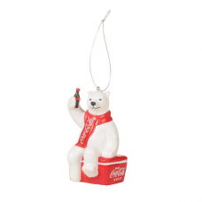 Polar Bear on cooler ornament