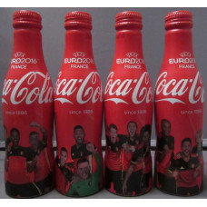 4 Bottle set Belgium National Soccer Team EURO 2016 Coca-Cola