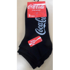 sneaker socks with Lurex script black' 3-pack size 35-38'