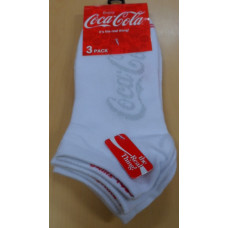 sneaker socks with Lurex script white' 3-pack size 39-42'