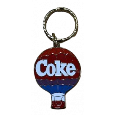 Coke hot air balloon keychain