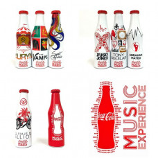 set of 8 mini aluminium bottles MUSIC EXPERIENCE