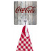 Coca-Cola static-Loc wall hook wood style