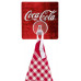 Coca-Cola static-Loc wall hook red style