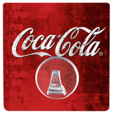 Coca-Cola static-Loc wall hook red style